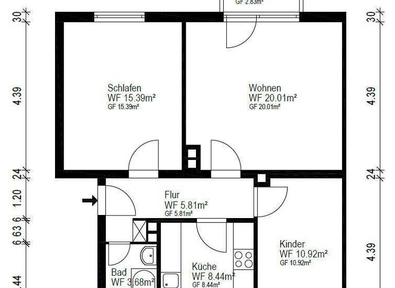 Wohnung zum Kauf provisionsfrei 149.500 € 3 Zimmer 64 m² Hauptstraße 153 Bad Neuenahr Bad Neuenahr-Ahrweiler 53474