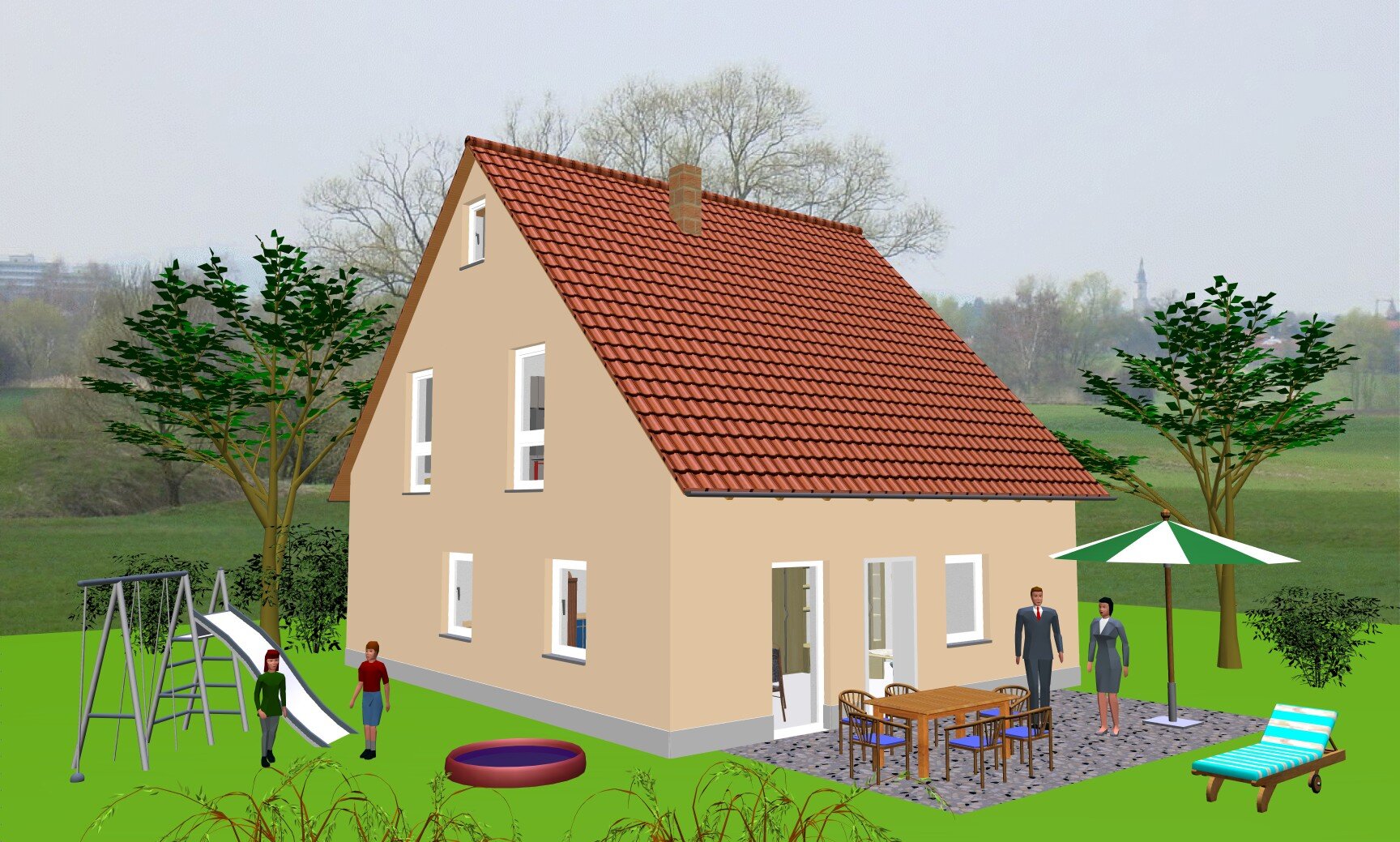 Einfamilienhaus zum Kauf provisionsfrei 292.012 € 4 Zimmer 106 m²<br/>Wohnfläche 696 m²<br/>Grundstück An der Brühlwiese Bösennördlingen Wörnitz 91637