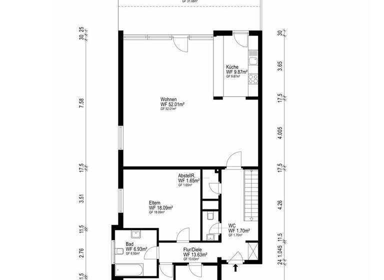 Maisonette zum Kauf 599.000 € 6 Zimmer 135 m² frei ab sofort Gartenstadt Vahr Bremen 28329