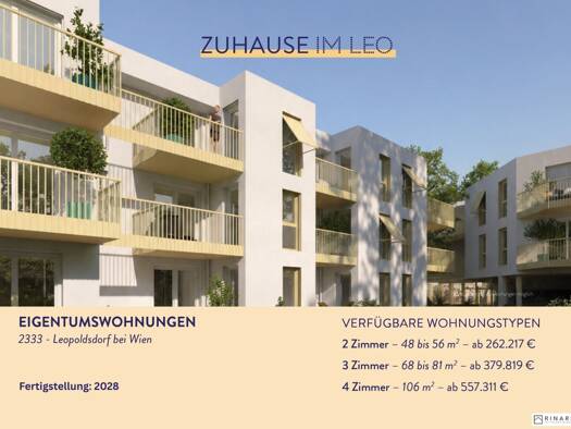 Terrassenwohnung zum Kauf 423.200 € 3 Zimmer 68 m² 2. Geschoss Leopoldsdorf 2333