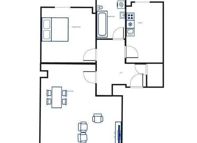 Wohnung zur Miete 662 € 2 Zimmer 83,2 m² frei ab 11.04.2026 Franz-Flemming-Str. 58 Leutzsch Leipzig 04179