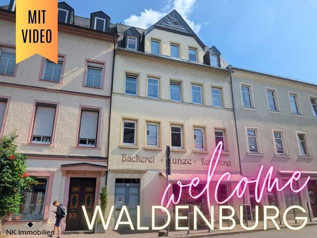 Wohnung zur Miete 300 € 2 Zimmer 75,6 m² 1. Geschoss Markt 7 Waldenburg 08396
