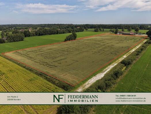 Land-/Forstwirtschaft zum Kauf 27.456 m² Grundstück Berumerfehn Großheide 26532