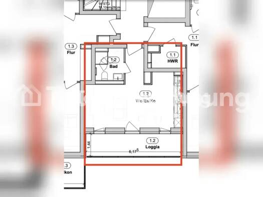 Wohnung zur Miete Tauschwohnung 550 € 1 Zimmer 31 m² 1. Geschoss Ostenviertel Regensburg 93055