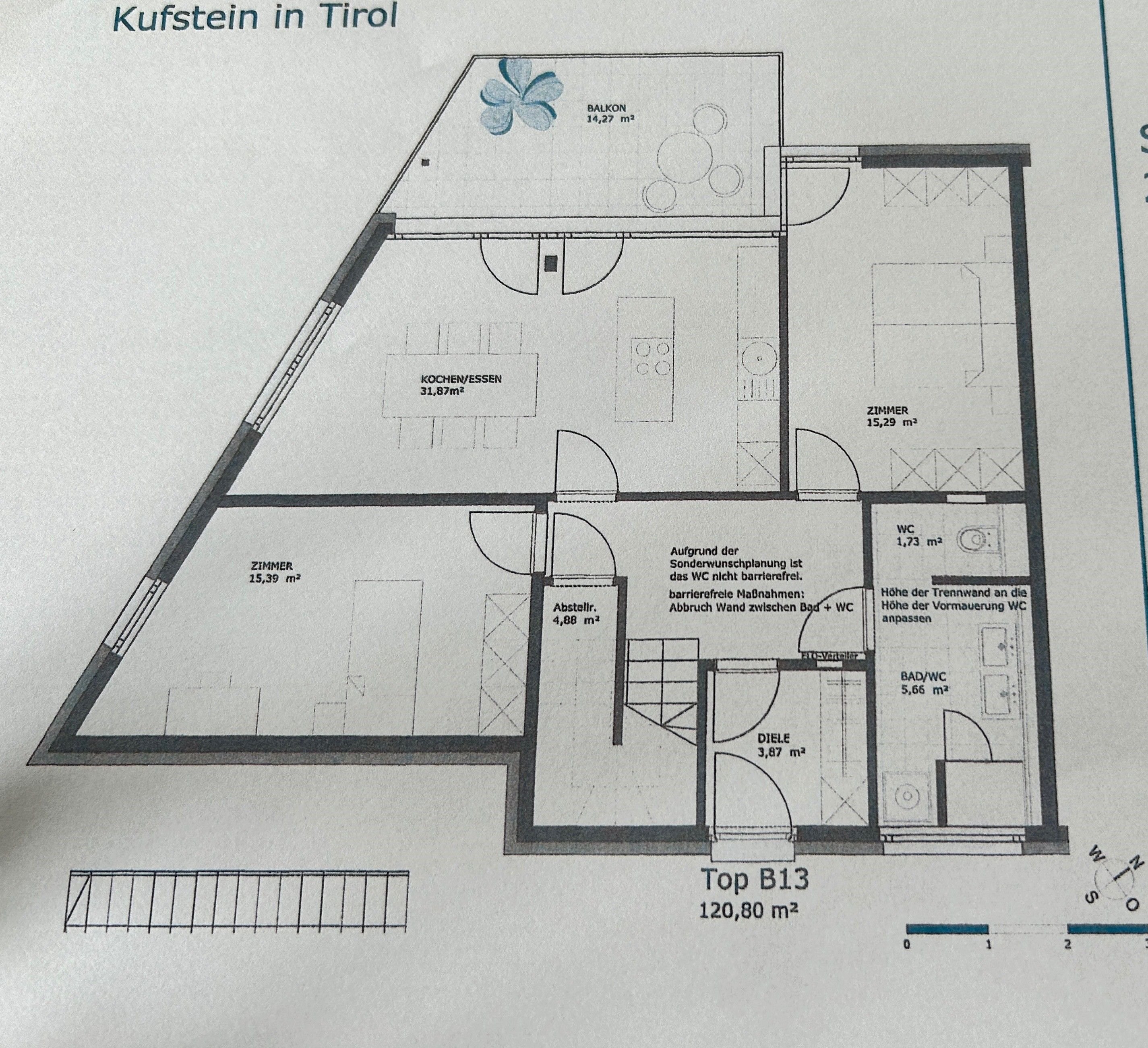 Penthouse zum Kauf 899.000 € 4 Zimmer 121 m²<br/>Wohnfläche 2.<br/>Geschoss Kufstein 6330