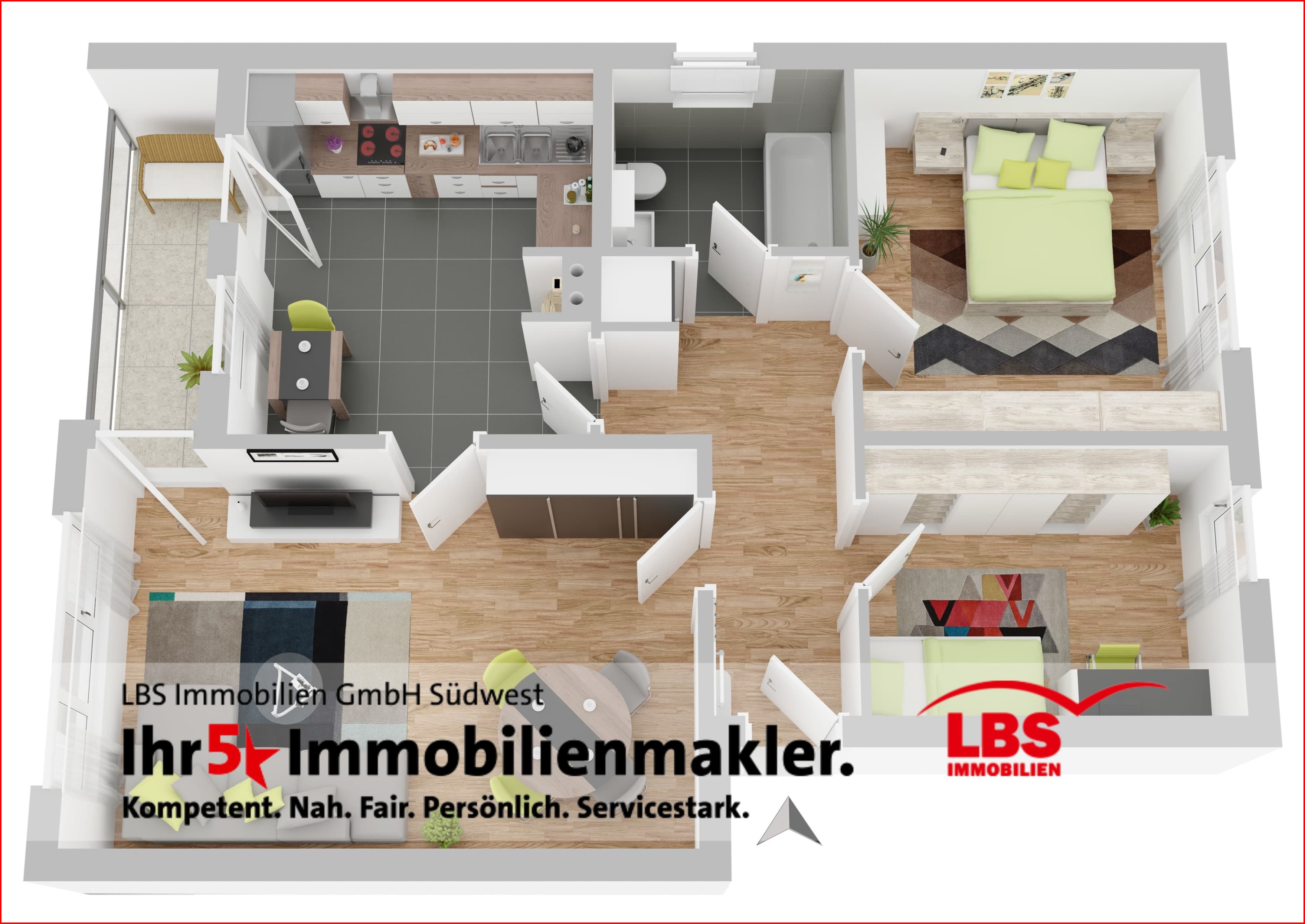 Wohnung zum Kauf 212.000 € 3 Zimmer 68 m²<br/>Wohnfläche ab sofort<br/>Verfügbarkeit Mußbach Neustadt 67435