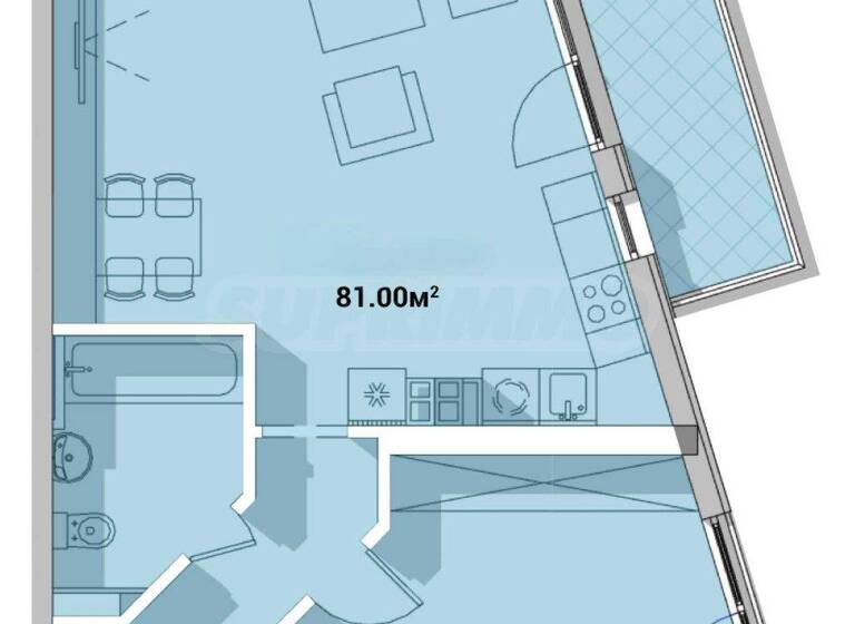 Studio zum Kauf 244.860 € 2 Zimmer 94,2 m² Sofia