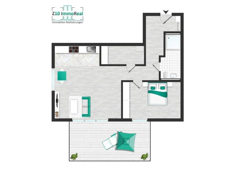 Terrassenwohnung zum Kauf - Erstbezug als Kapitalanlage geeignet 349.500 € 2 Zimmer 78,5 m² Lindenstraße 62 Stadtmitte Grevenbroich 41515