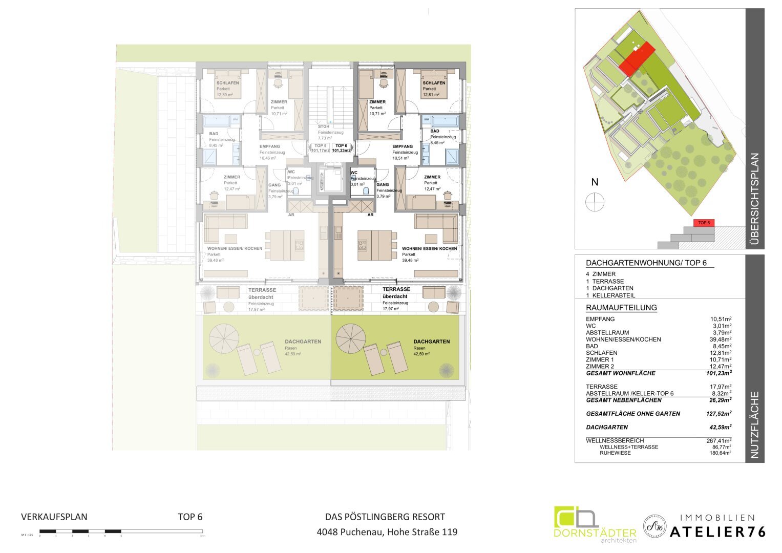 Penthouse zum Kauf 799.717 € 4 Zimmer 101,2 m²<br/>Wohnfläche 30.06.2026<br/>Verfügbarkeit Pöstlingberg Linz 4040