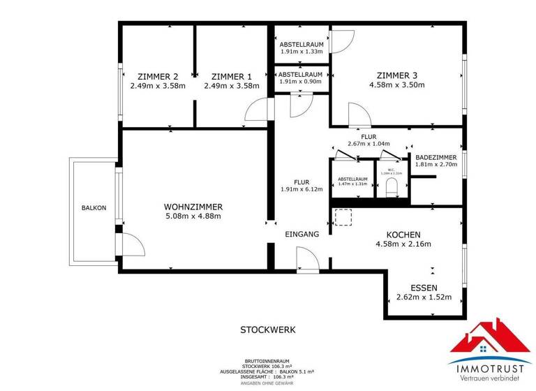 Wohnung zum Kauf 290.000 € 3,5 Zimmer 106,3 m² Innere Stadt Klagenfurt am Wörthersee 9020