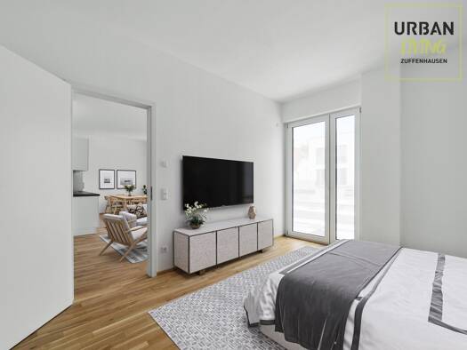 Wohnung zur Miete 1.100 € 2 Zimmer 59,8 m² 1. Geschoss Colmarer Str. 1A Zuffenhausen Stuttgart 70435