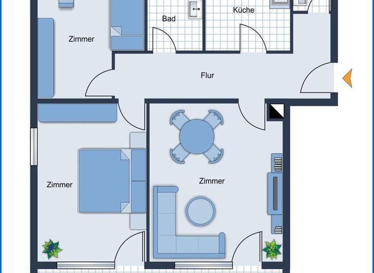 Wohnung zur Miete 900 € 3 Zimmer 83 m² 2. Geschoss frei ab 01.05.2026 Singen Singen (Hohentwiel) 78224