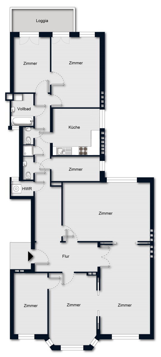 Wohnung zum Kauf 1.600.000 € 6 Zimmer 203,4 m²<br/>Wohnfläche 3.<br/>Geschoss Uhlenhorst Hamburg Uhlenhorst 22087