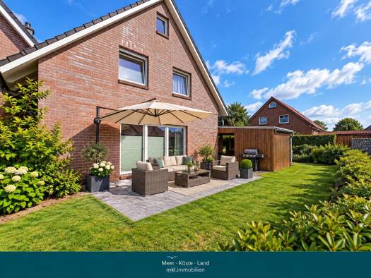 Doppelhaushälfte zum Kauf 389.000 € 4 Zimmer 117 m² 335 m² Grundstück Heidmühle Schortens 26419