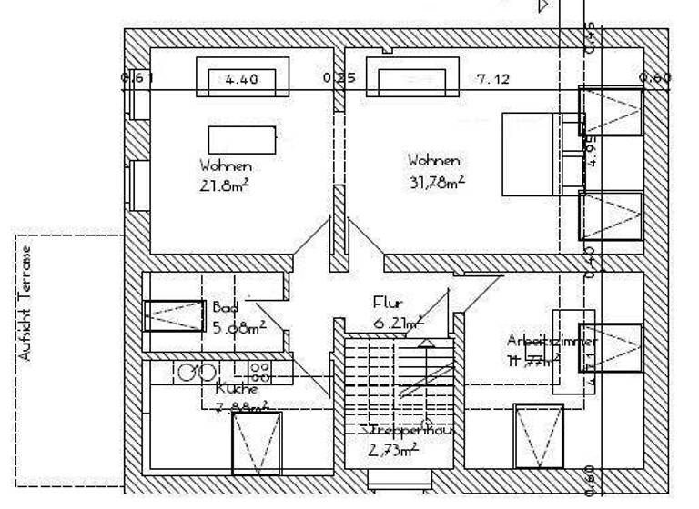 Wohnung zur Miete 1.650 € 3 Zimmer 93 m² 2. Geschoss Poppelsdorf Bonn 53115