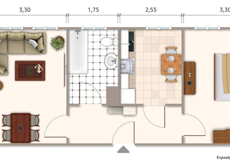 Wohnung zur Miete 259 € 2 Zimmer 48,8 m² Mozartstraße 9 Ronneburg 07580