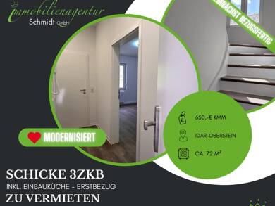 Wohnung zur Miete 650 € 3 Zimmer 72 m² 1. Geschoss Idar-Oberstein 55743
