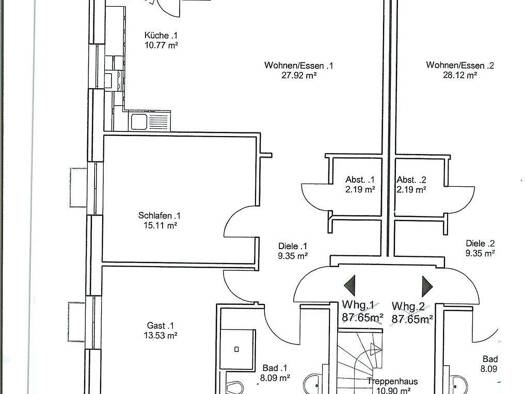 Wohnung zur Miete 870 € 3 Zimmer 87 m² EG Heidenau 21258