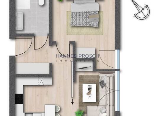 Wohnung zum Kauf 329.000 € 2 Zimmer 40,5 m² 1. Geschoss St. Johann in Tirol 6380