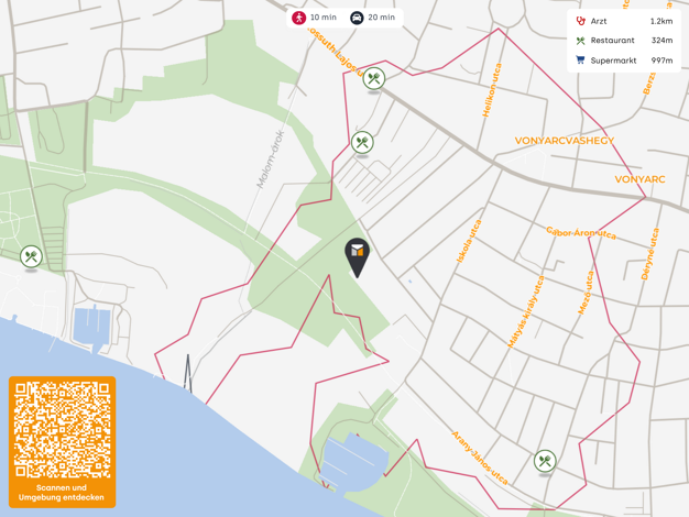 Grundstück zum Kauf 115.000 € 804 m² Grundstück Margaréta köz 23 Vonyarcvashegy 8314