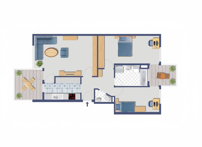 Wohnung zum Kauf 459.000 € 3 Zimmer 83 m² 2. Geschoss Rieselfeld Freiburg im Breisgau 79111