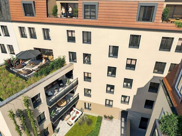 Wohnung zum Kauf - Neubau provisionsfrei 689.750 € 3,5 Zimmer 116,3 m² 3. Geschoss frei ab 31.03.2027 Schwabacher Straße 74-76 St Leonhard Nürnberg 90439