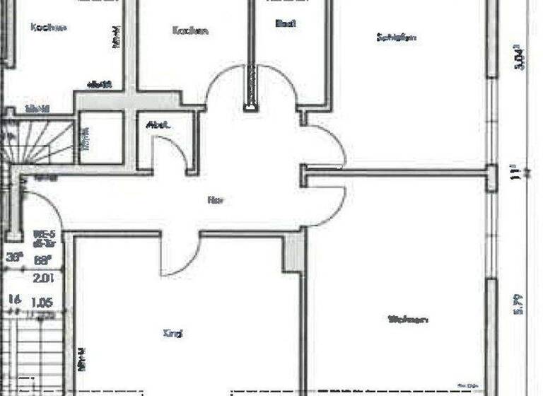 Wohnung zur Miete 580 € 3,5 Zimmer 80 m² 2. Geschoss Thiesstr. 2 Wanne Herne 44649