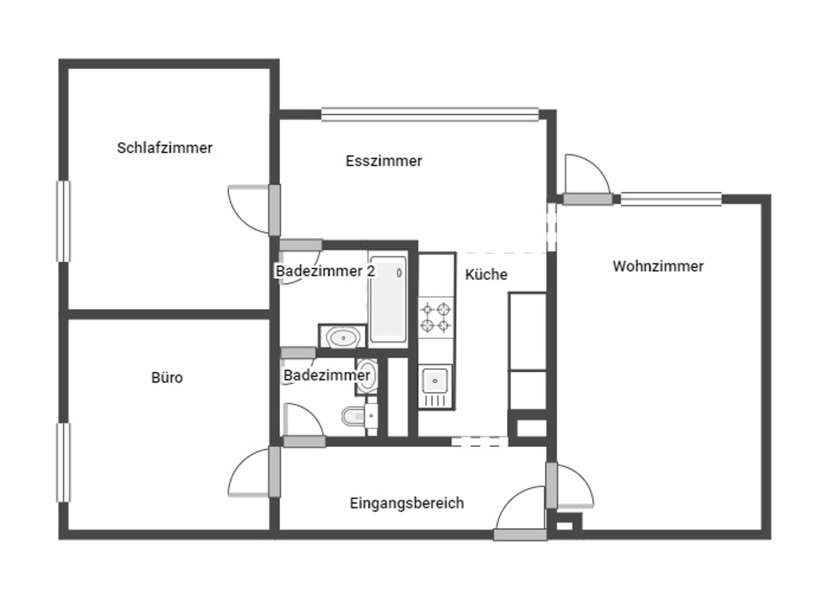 Wohnung zum Kauf provisionsfrei 210.000 € 3 Zimmer 84,2 m²<br/>Wohnfläche 2.<br/>Geschoss West Ratingen 40880