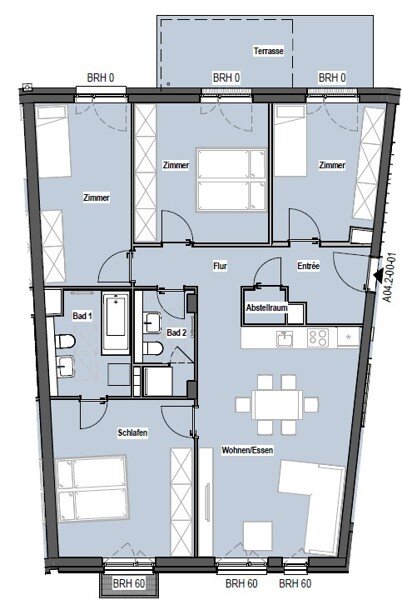 Wohnung zur Miete 1.382 € 5 Zimmer 112,6 m²<br/>Wohnfläche 01.02.2025<br/>Verfügbarkeit Amely-Bölte-Straße 4 Wilsdruffer Vorstadt (Ostra-Allee) Dresden-Wilsdruffer Vorstadt 01067