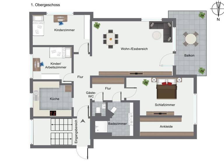 Wohnung zur Miete 1.215 € 4 Zimmer 86 m² Geschoss 1/2 frei ab 01.06.2026 Friolzheim 71292