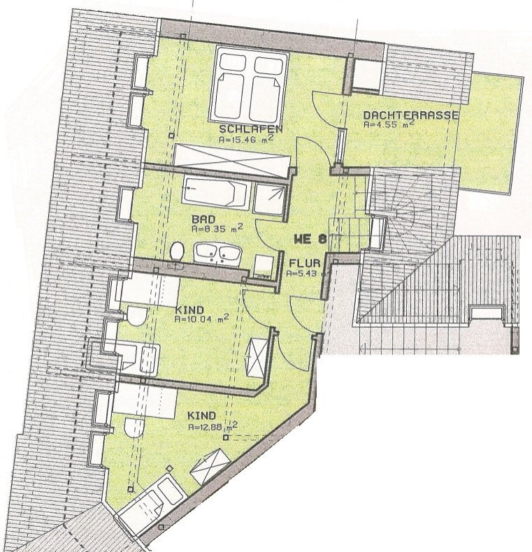 Maisonette zum Kauf 106.000 € 4 Zimmer 100 m²<br/>Wohnfläche 2.<br/>Geschoss Döhnerstraße 24 Marienthal Ost 427 Zwickau 08060