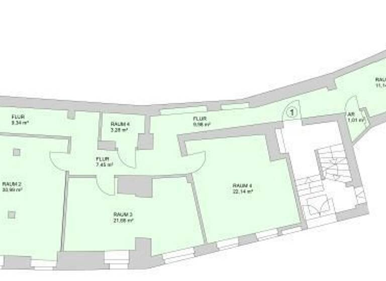 Bürofläche zur Miete 15,92 € 157 m² Bürofläche Innere Schneeberger Straße 21 Innenstadt Zwickau 08056