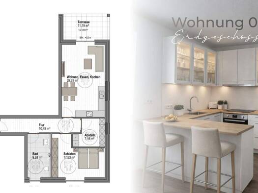 Wohnung zum Kauf - Erstbezug 308.000 € 2 Zimmer 79,9 m² 1. Geschoss frei ab 01.04.2026 Lemförde 49448