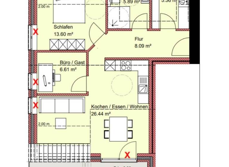 Wohnung zur Miete 720 € 2,5 Zimmer 71 m² frei ab 01.05.2026 Werlte 49757