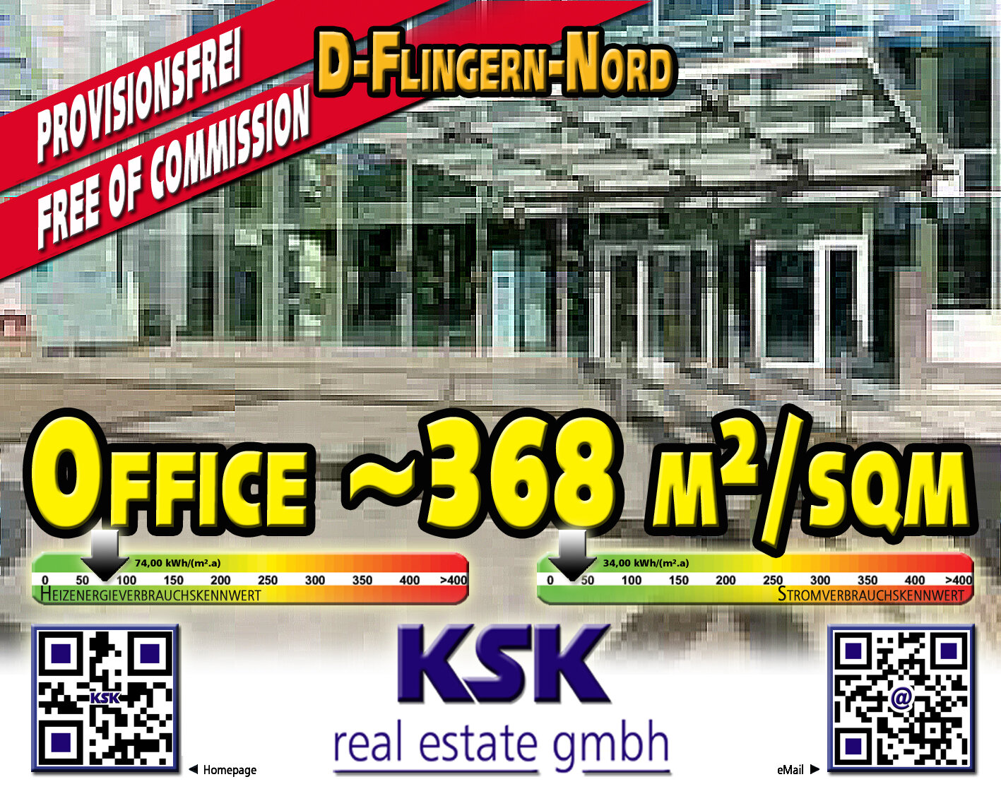 Bürofläche zur Miete provisionsfrei 13 € 368 m²<br/>Bürofläche Düsseltal Düsseldorf 40237