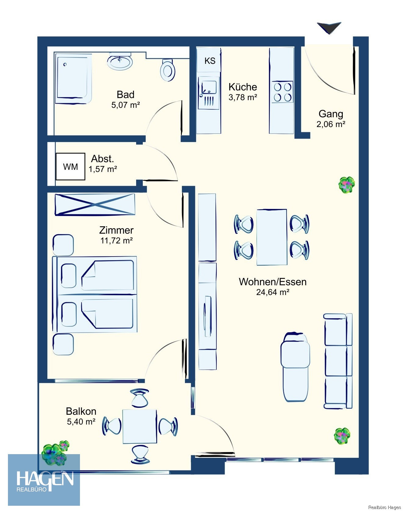 Wohnung zum Kauf 350.000 € 2 Zimmer 48,9 m²<br/>Wohnfläche 2.<br/>Geschoss Hintere Achmühlerstraße 2 Dornbirn 6850