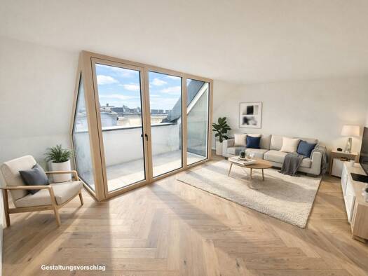 Wohnung zur Miete - Erstbezug 579 € 2 Zimmer 55,2 m² 2. Geschoss Penzing 1140