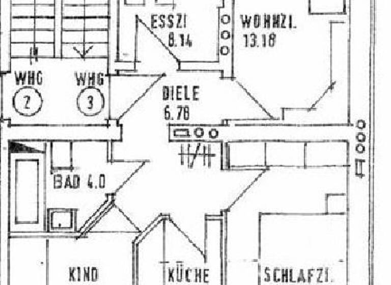 Wohnung zur Miete 370 € 4 Zimmer 65,8 m² 1. Geschoss frei ab sofort Alsenberger Straße 42 Innenstadt Hof 95028