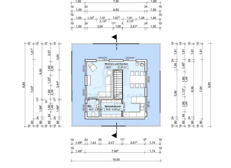 Maisonette zum Kauf - Erstbezug 899.900 € 5 Zimmer 140 m² Wilhelm-Külz-Platz 4 Stadtmitte Rostock 18055