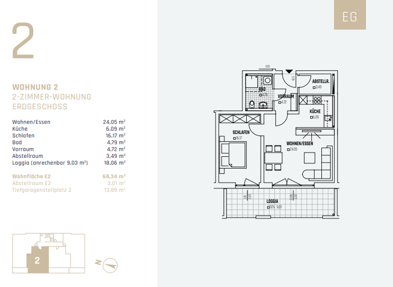 Wohnung zum Kauf provisionsfrei 317.500 € 2 Zimmer 68,3 m² Plattling 94447