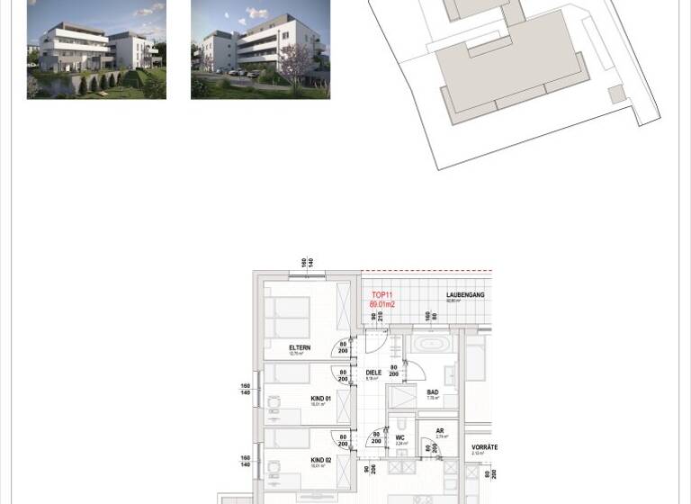 Wohnung zum Kauf 405.000 € 4 Zimmer 89 m²<br/>Wohnfläche 01.07.2026<br/>Verfügbarkeit Gartenhausweg Kirchdorf an der Krems 4560