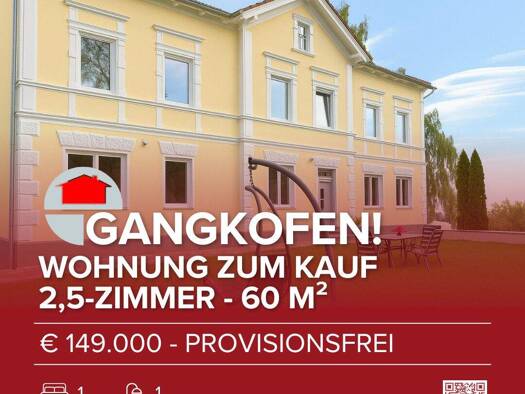 Wohnung zum Kauf provisionsfrei 149.000 € 2,5 Zimmer 60 m² Gangkofen 84140