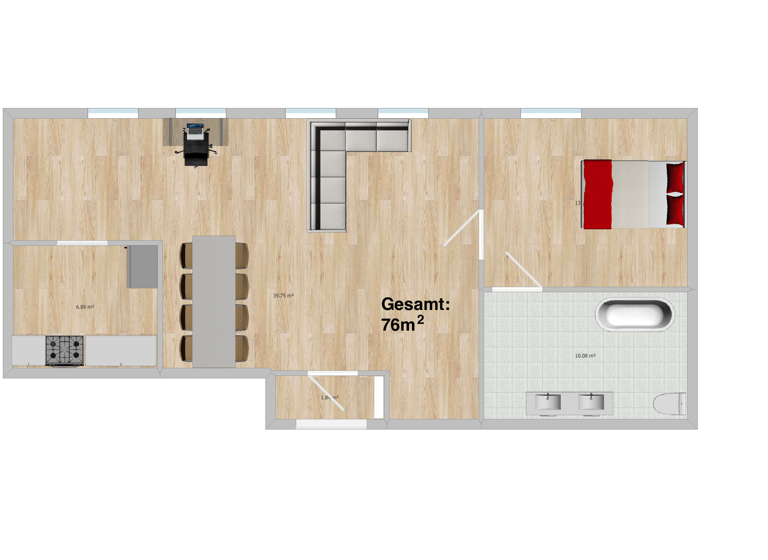 Wohnung zur Miete 970 € 1 Zimmer 76 m² Geschoss 3/4 frei ab sofort Hinter der Grieb 1 Innenstadt Regensburg 93047