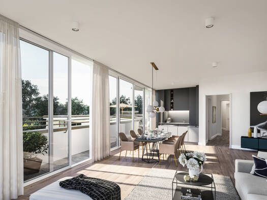 Wohnung zum Kauf - Neubau provisionsfrei 799.600 € 3 Zimmer 95 m² EG Kalbach-Riedberg Frankfurt am Main 60438