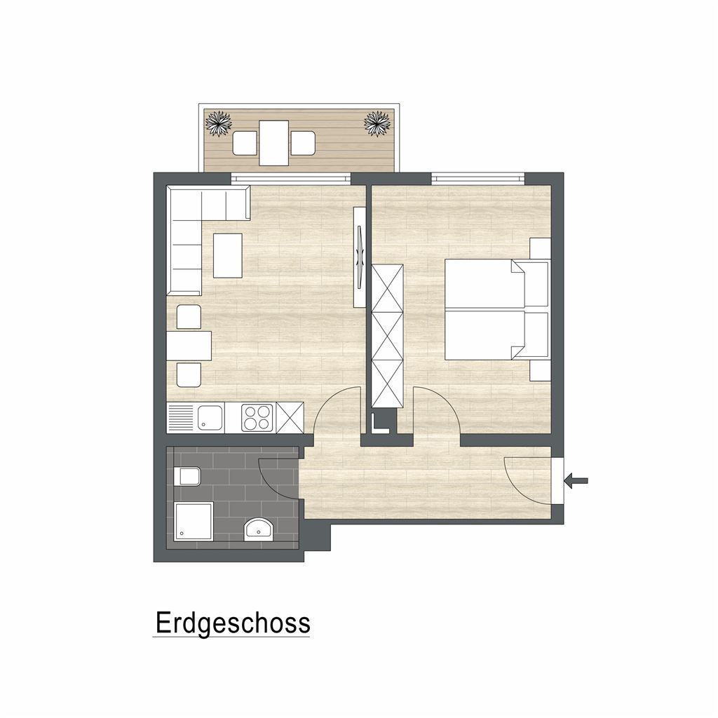 Wohnung zur Miete 560 € 2 Zimmer 46 m²<br/>Wohnfläche 01.01.2025<br/>Verfügbarkeit Immendingen Immendingen 78914