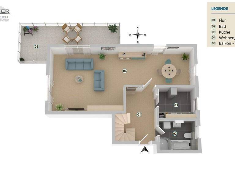 Wohnung zum Kauf 542.000 € 6 Zimmer 231 m² frei ab sofort Erkner 15537