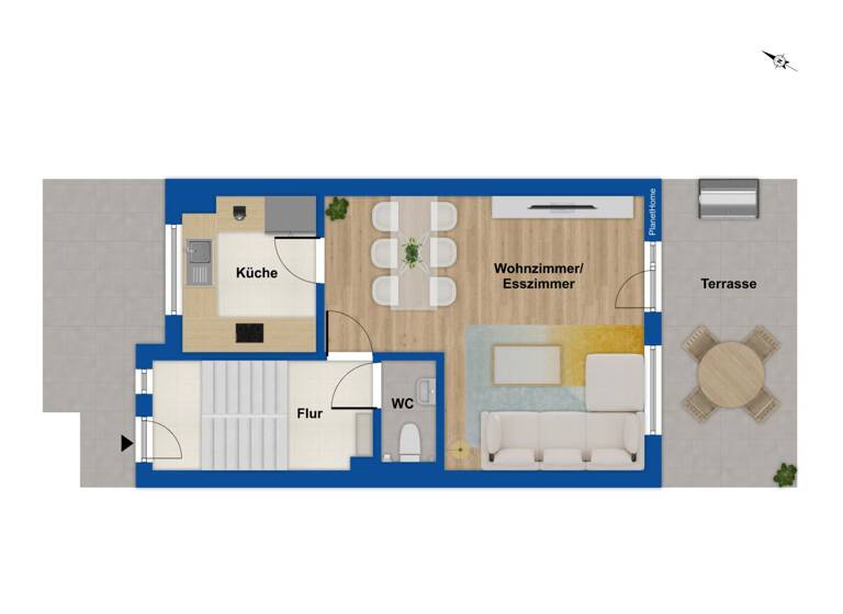 Reihenmittelhaus zum Kauf 649.000 € 5 Zimmer 112 m² 169 m² Grundstück Oberesslingen Esslingen am Neckar 73730