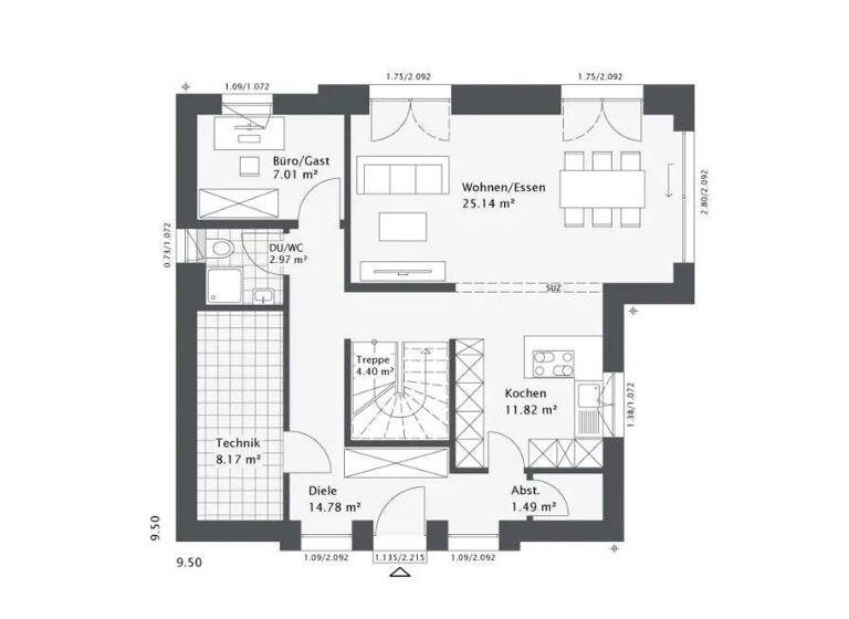 Einfamilienhaus zum Kauf provisionsfrei 420.000 € 5 Zimmer 139 m² 303 m² Grundstück Amern Schwalmtal 41366