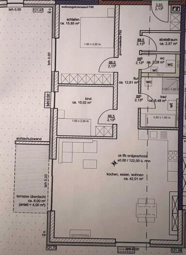 Wohnung zum Kauf provisionsfrei 126.000 € 3 Zimmer 99 m² frei ab sofort Falk Straße Unna - Mitte Unna 59423