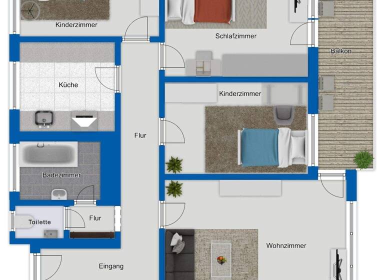 Wohnung zum Kauf 229.000 € 4 Zimmer 96,3 m² 2. Geschoss Sulpach Ebersbach an der Fils 73061
